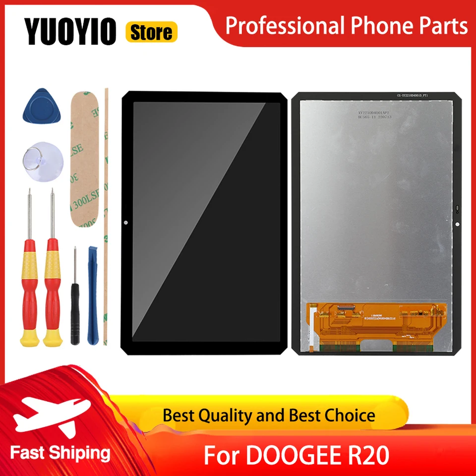 Nová originálna dotyková obrazovka LCD displej pre Doogee R20 Tablet PC Náhradné diely +Digitalizátor digitalizátora dotykovej obrazovky Disassemble Tool