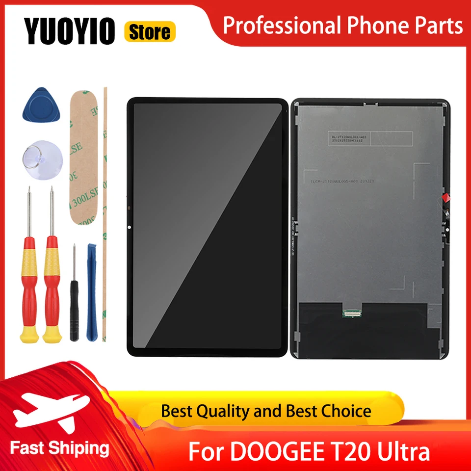 Nová originálna dotyková obrazovka pre Doogee T20 Ultra Tablet PC LCD displej Digitalizátor Dissemble Dissemble Explant Parts Tool