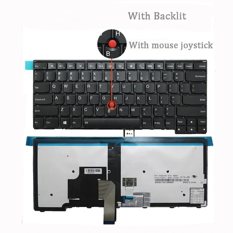 Nová originálna klávesnica pre notebook pre Lenovo ThinkPad T450 T460 T450S L440 L450 L460 L470 T431S