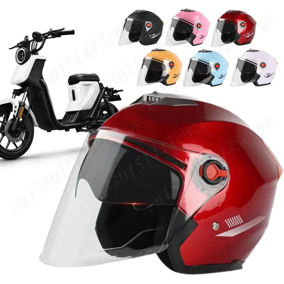 Nová otvorená tvár 3/4 motocyklová prilba retro motocykle prilby pre dospelých pre dospelých dospelých pre dospelých Elektrická skúter pre ženy