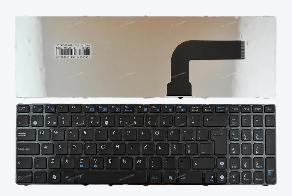 Nová po portugalská klávesnica Teclado pre ASUS N53 N53J N53SM N53SN N53DA NAPLATÝ LAPTOP GLOSSY RÁM Čierny