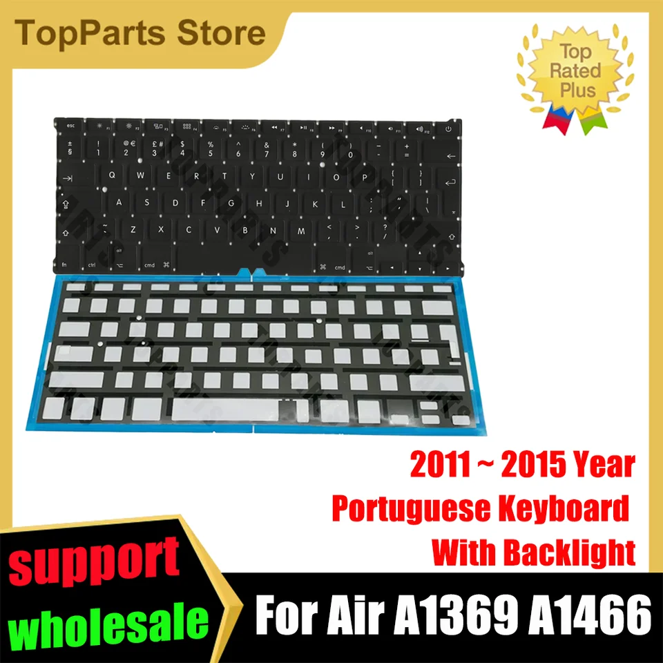 Nová portugalská portugalská klávesnica + podsvietenie pre MacBook Air 13 
