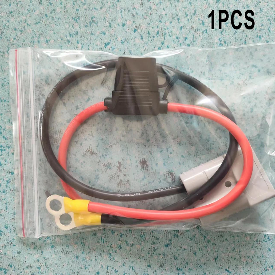 Nová praktická užitočná trvanlivá konektorová nabíjacia súprava Kad batérie pre Anderson 30 cm 50amp poistky 10A M8 PVC+meď