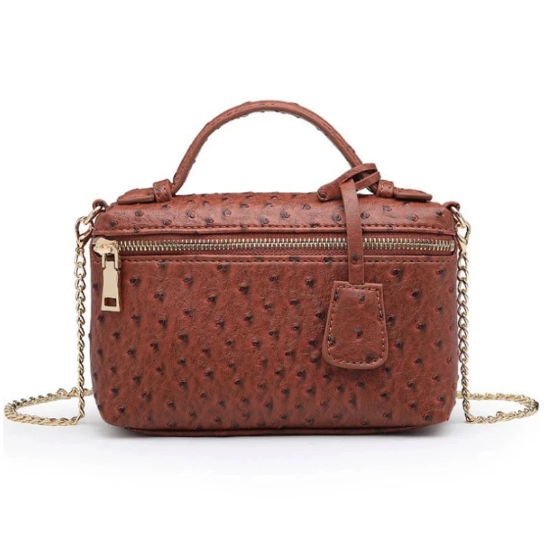 Nová prispôsobená dizajnérska kabelka pštrosie vzorové kožené tašky Ženy Clutch Bag Party