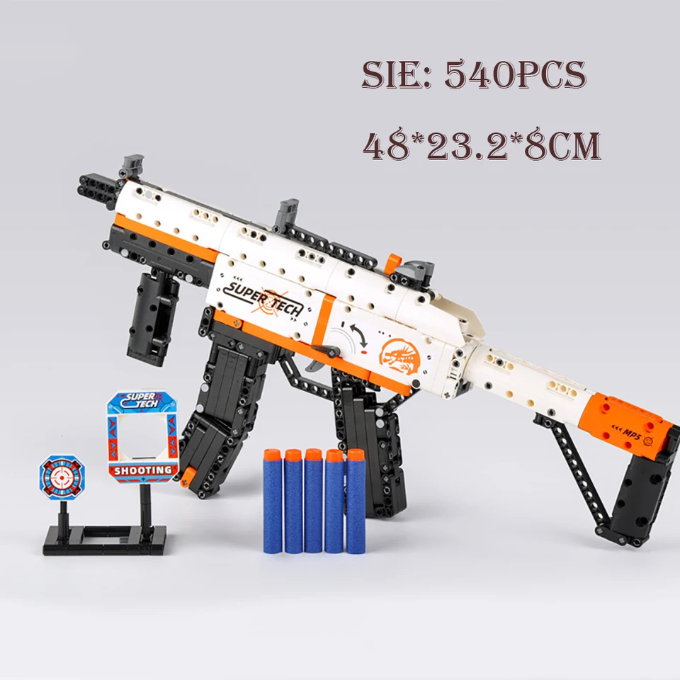 Nová puška Barreta Sniper Can Fire Eva Gulets, Desert Eagle Zhromaždený stavebný blok AK47 Model Gun Model tehly, darčeky pre hračky z druhej svetovej vojny