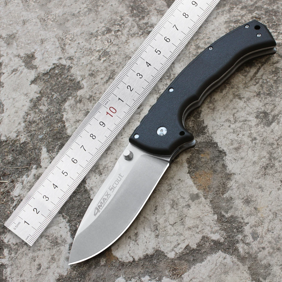 Nová studená oceľová čepeľ AUS-10A Veľká skladacia kempingová kempovanie vrecka Tactical Outdoor Hunting Nože