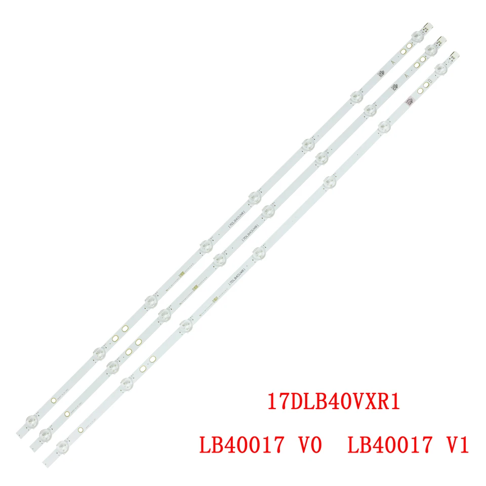 Nová súprava 3 PCS 745 mm LED podsvietené prúžky pre Bush LED40287FHDCNTD DLED40287FHD LED40287FHDCNTDFVP Vestel 400DRT VNB A-TYPE REV11