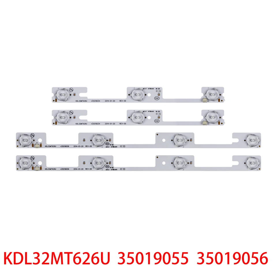 Nová súprava 4pcs/set LED podsvietenia (6V) pre Konka 32L2400 KDL32MT626U 35019055 35019056 DL3244 DL3245 DL3253 DL3245i