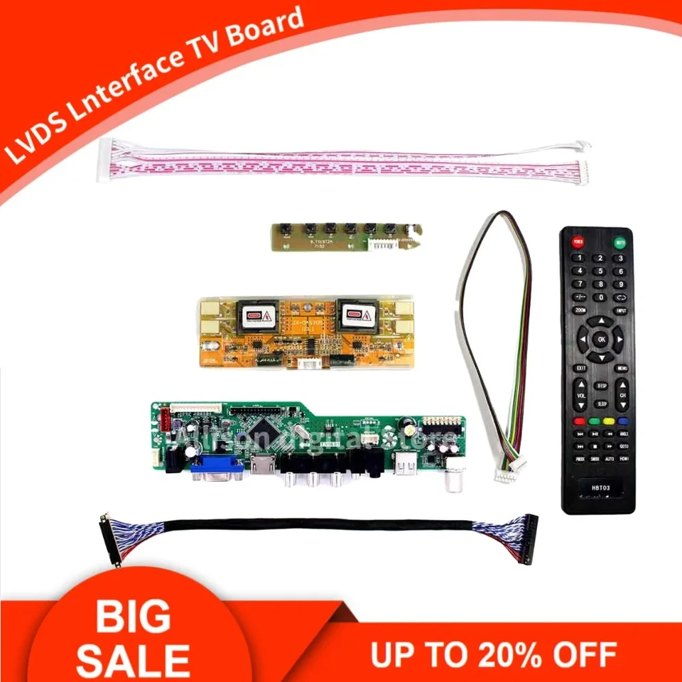 Nová súprava dosiek TV56 pre LTN154P1-L01 LTN154P1-L02 LTN154P1-L03 TV+HDMI+VGA+AV+AV+USB LCD LED ovládač ovládača obrazovky LED