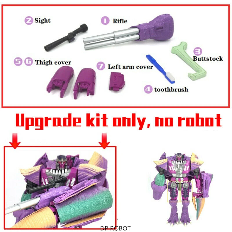 Nová súprava na vylepšenie pre transformáciu Kingdom Megatank (Beast) Plnenie a príslušenstvo pre akčné kefky na zbrane a zubná kefka