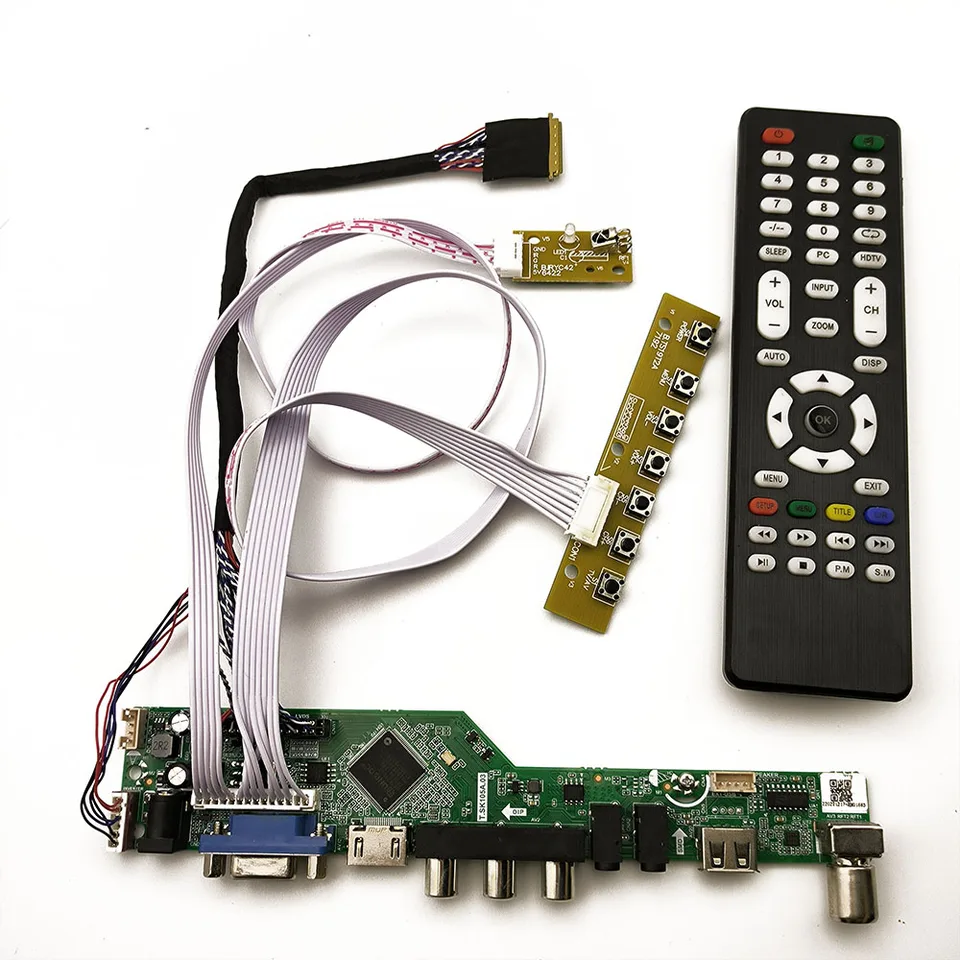 Nová súprava pre 15,6inch LTN156AT05 TV+HDMI+VGA+AV+USB 1366x768 LCD LED ovládač ovládača obrazovky LED
