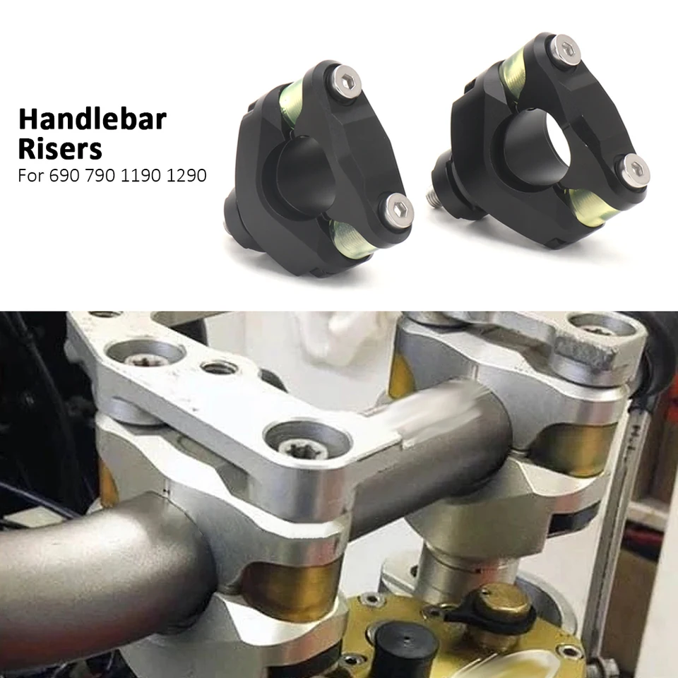 Nová súprava Riser Clamp Clamp Sit 28 mm čierny strieborný motocykel pre 1290 Super Adventure 790 Adventure 1190 Adv 690 Duke 2018-
