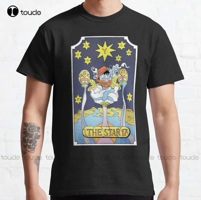 Nová tarotová karta Star Star Jjba Jojo Jojos Platinum Power Classic Tričko bez rukávov pre ženy pre ženy Cotton Unisex Tee tričko