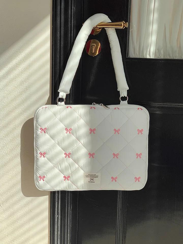 Nová taška na laptop roztomilých luk 13.3 13.6 14 15,6 palca prepravná taška pre MacBook Asus HP Lenovo Samsung Huawei Computer Ramer Bag Bag
