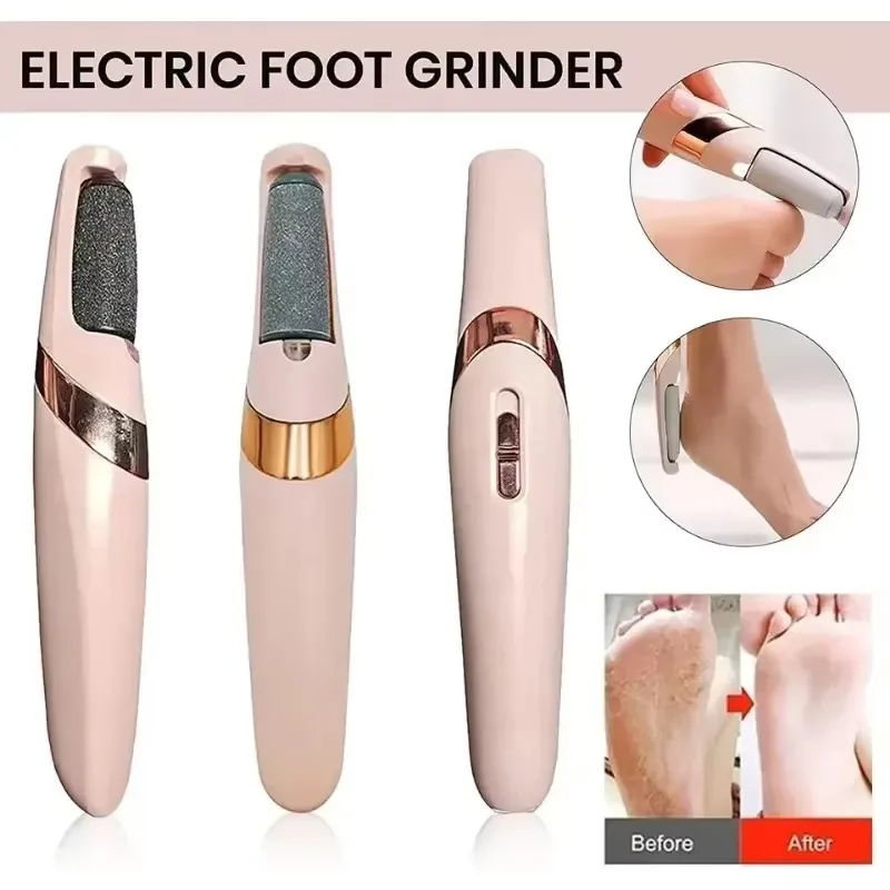 Nová USB Electric Dead Dead Pinkre Pedikúre Automatická mlynček na mlynčeky na čerpanie nôh pedikúry s 2 odnímateľnými valcovými hlavami