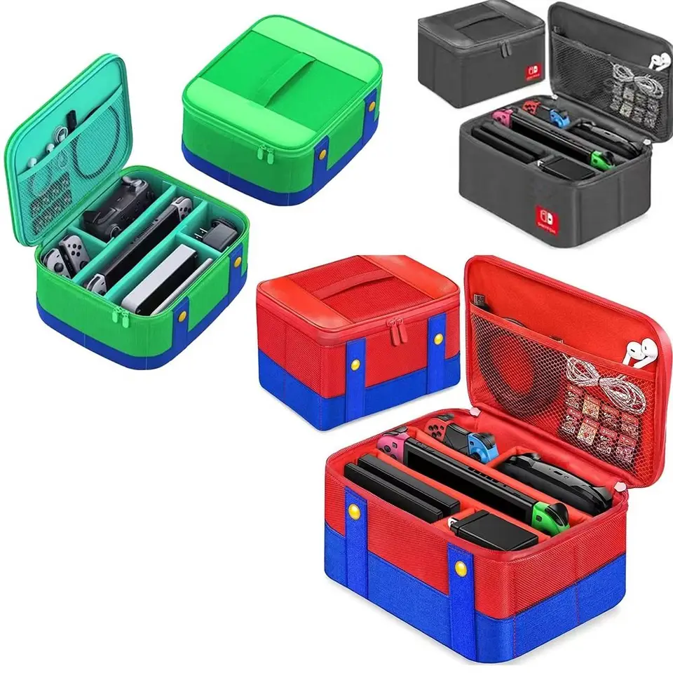 Nová veľká kapacita prenášajúca ochranné puzdro Prenosné nárazové vrecko Nylon Switch Príslušenstvo pre Nintendo Switch OLED