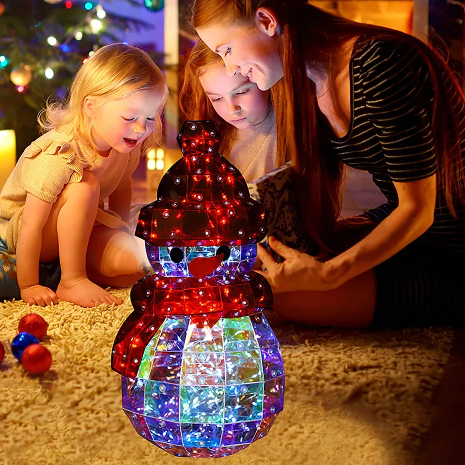 Nová vianočná ozdoba Snowman Dekorácie Svetlá atmosféra Light Nightlight Festival vynikajúca scéna ozdoba