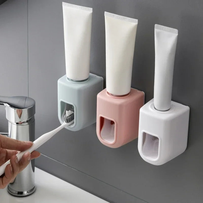 Nová vodotesná automatická zubná pasta Dispenzer nástenná montáž zubná pasta Stláčková zubná pasta držiak kúpeľňové náradie Príslušenstvo