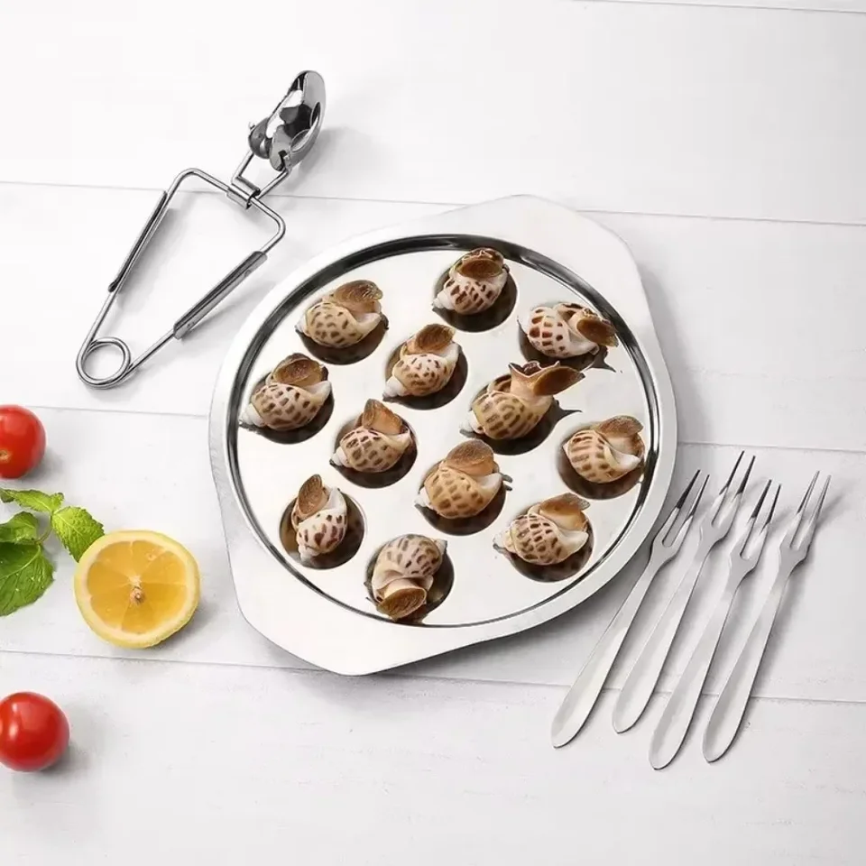 Nová z nehrdzavejúcej ocele kov Sning Tong kuchyňa slimák mini zamykanie varenia grilovanie grilovanie slimák slimák slimák slimák pokrývka jedla