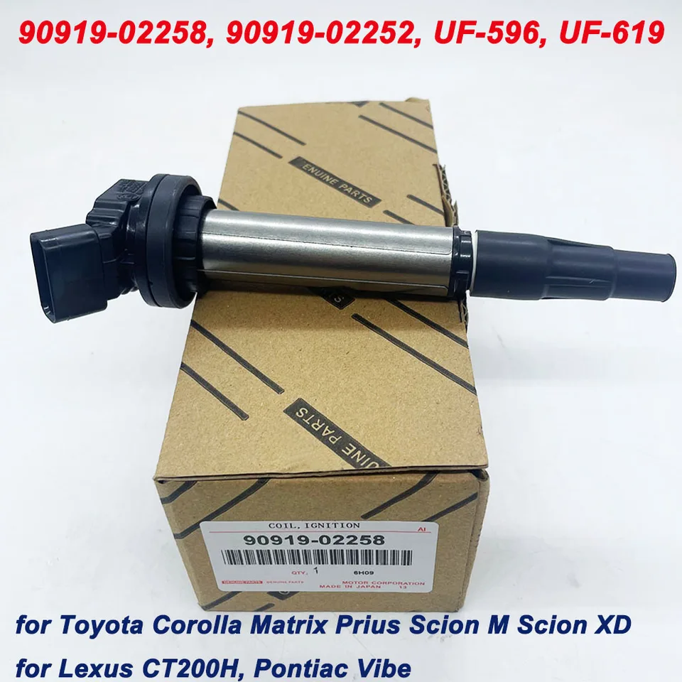 Nová zapaľovacia cievka 90919-02252 90919-02258 90919-C2003 UF-596 UF-619 pre Toyota Corolla 1.8 RAV4 Prius Lexus CT200H PONTIAC VIBE