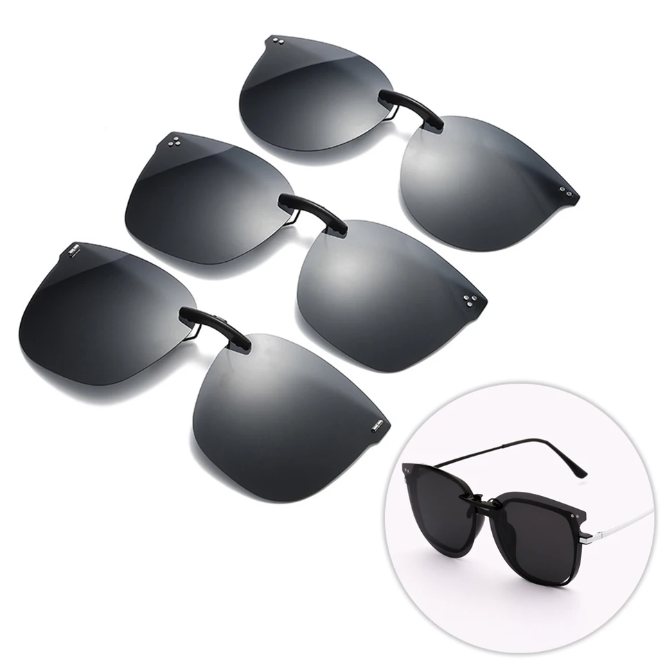 Nová značka beztážbový klip na Sunglasse Polarizované klipové šošovky Okuliare proti slnečným okuliarom UV400 GOGGLES