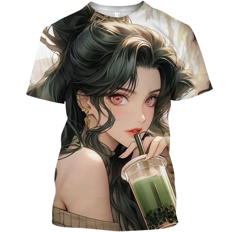 Nová zábavná módna tričko Sailor Moon Street Top pre ženy 3D tlačená ženská vzorka anime dievča y2k pánske pouličné tričko T-shirt2024