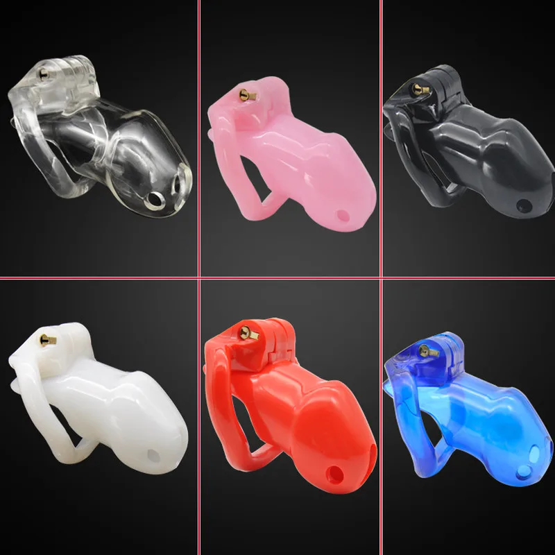 Nová živici Male Male cudnosť kliešte klietky Sexuálne hračky pre mužov Penis Lock Cage so 4 krúžkami Gay cudnosť pásu Zariadenie CB6000 Drop Doprava