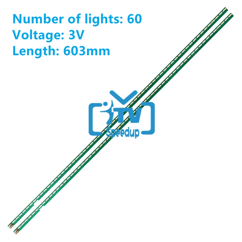 NOVÉ 1 kits/2ks LED podsvietené prúžky 60 lampy pre LG 55LH6000