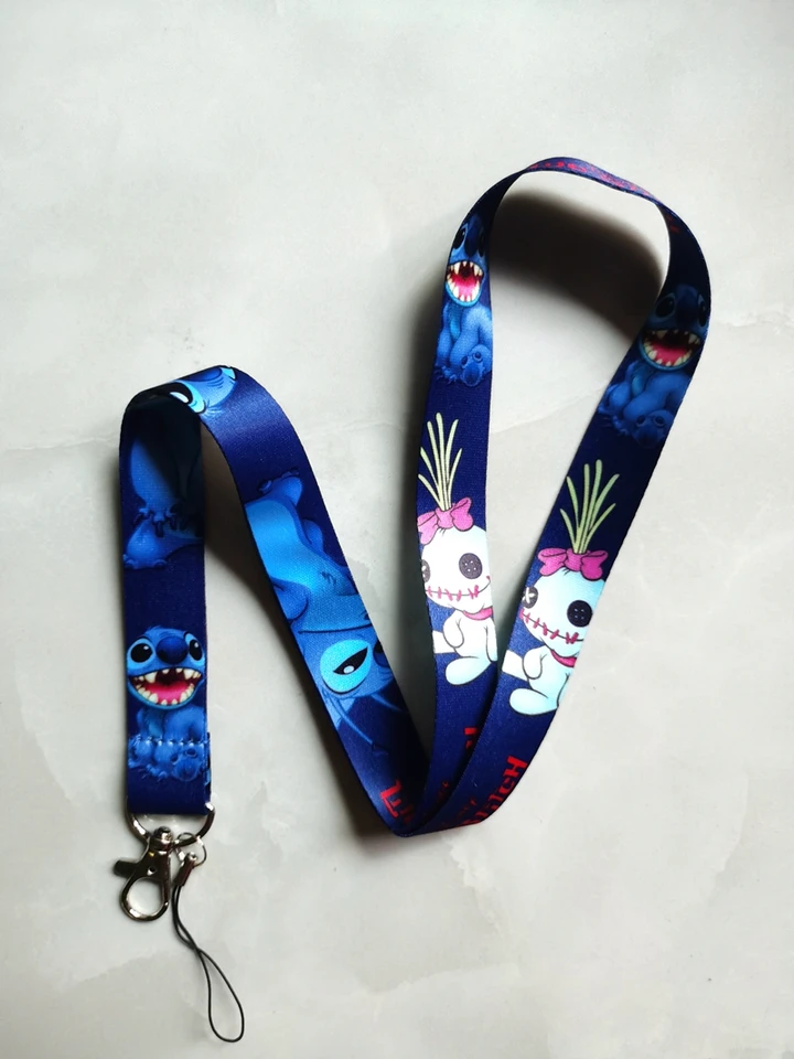 Nové 1 ks Disney Stitch Lanyards Klávesy