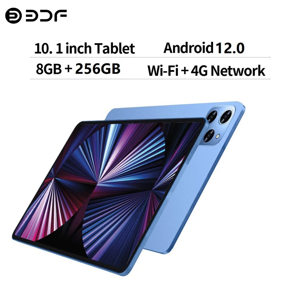 Nové 10,1 palcové tablety Android 12 Octa Core 8 GB RAM 256 GB ROM Dual SIM Telefonón 4G LTE 5G WiFi Bluetooth Tablet PC Tablet PC