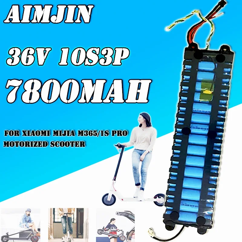 NOVÉ 10S3P 36V 7800MAH 18650 Litium iónové batérie NE1003-H bunkové komunikačné rozhranie pre elektrický skúter Xiaomi M365