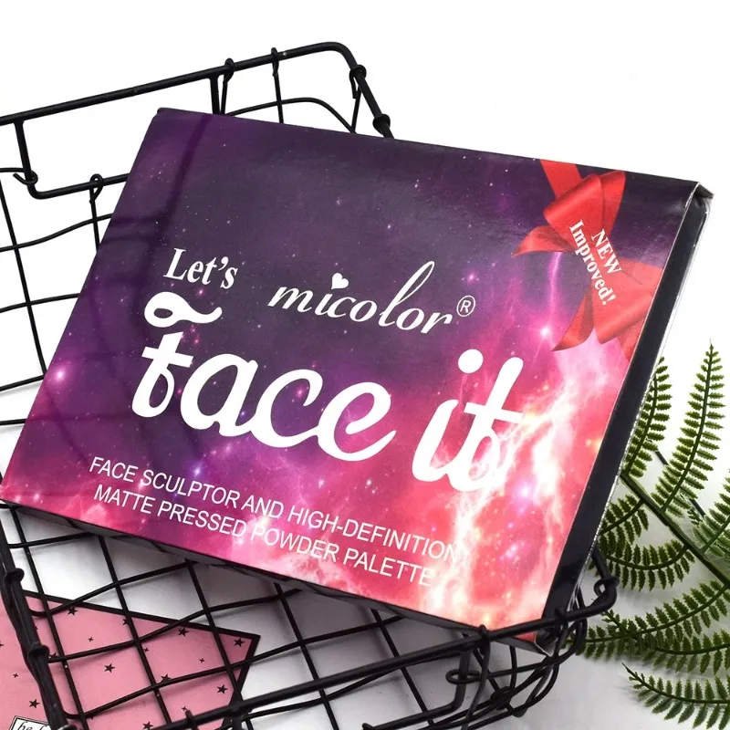 Nové 12 farieb matná oprava tváre prášok Červenanie očných tieňov základný make -up práškový obrys zvýraznenia make -up make -up make -up súpravy