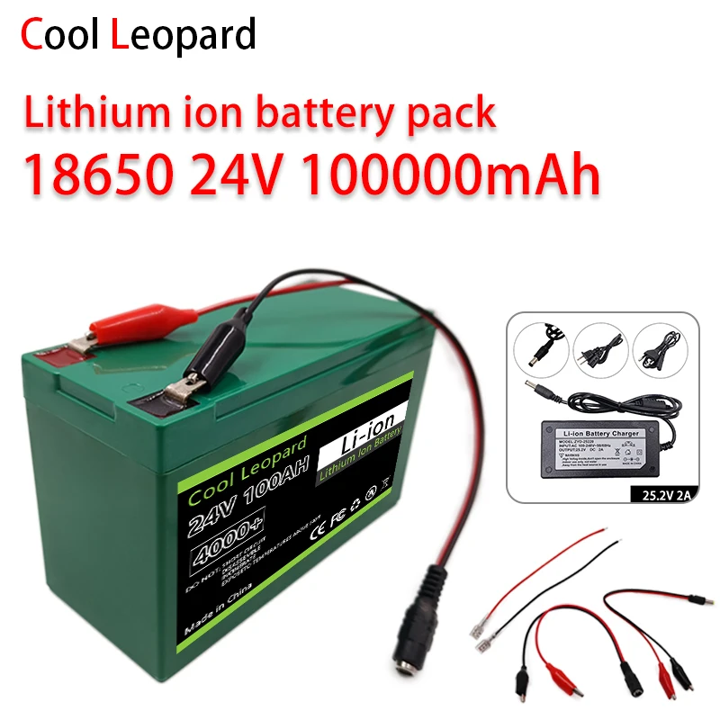 NOVÉ 18650 24V 100AH ​​lítium batérie pre elektrické vozidlo Solar Storage Nahraditeľné 18650 li-iónové batérie