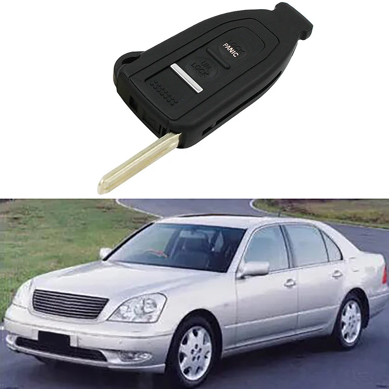 Nové 2 tlačidlá náhradné inteligentné auto diaľkové kľúče škrupina pre nerez pre Lexus LS430 2002-2006