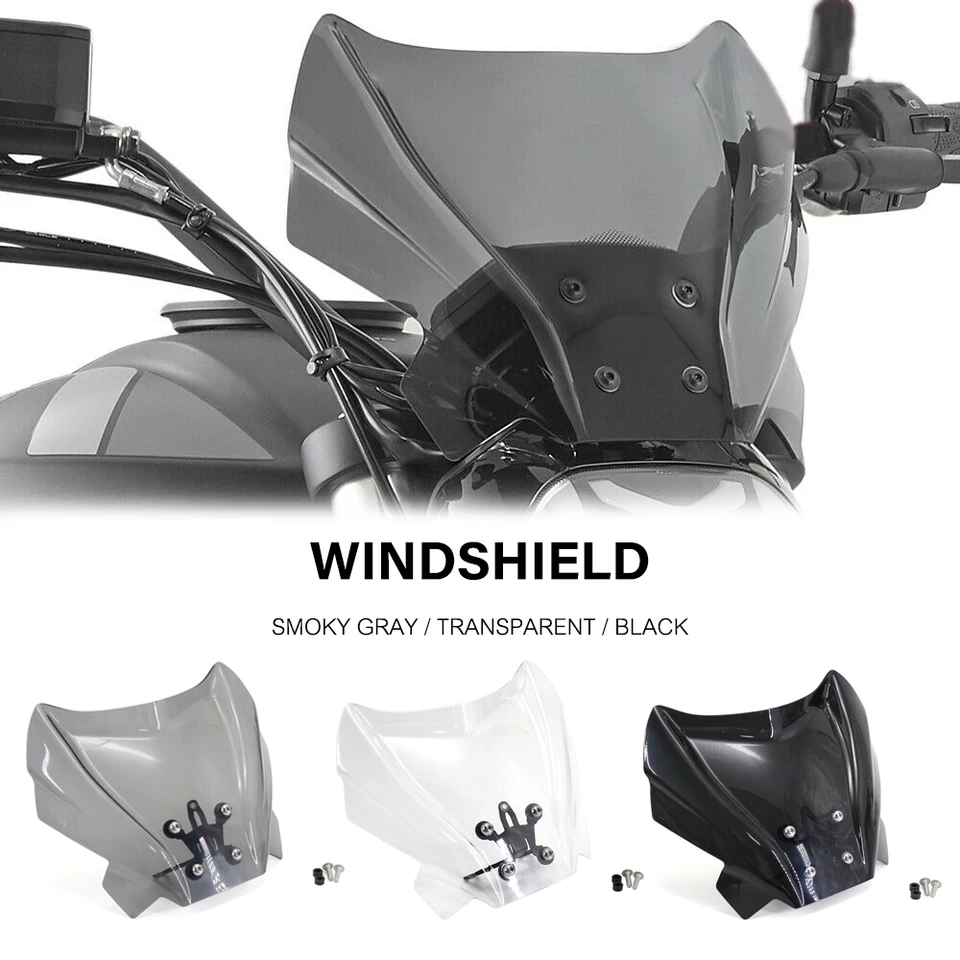 Nové 2019 - 2021 2020 Motocyklové čelné sklo Černé sklo veterného štítu pre deflektory pre Benelli 502 C 502C 502C