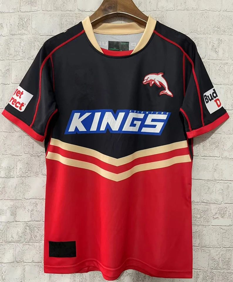 Nové 2025 Dolphins Home Away Rugby Jersey Training Clothes Australia Dolphins Rugby košeľa vesty Tričko Singlet