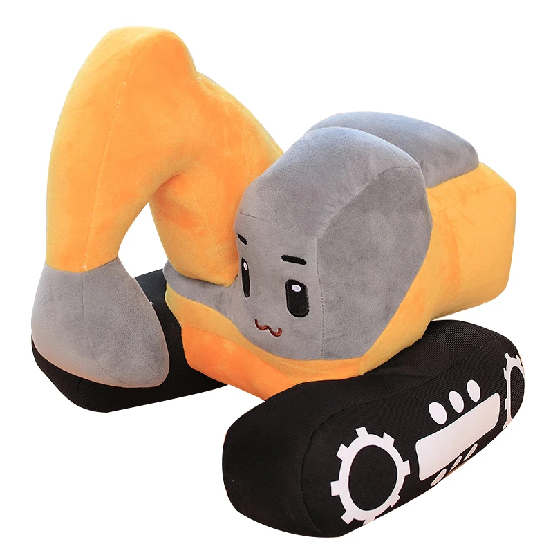 Nové 26/38 cm Kreatívne rýpadlo Plyšové hračky plnené mäkké stroj plyšové vankúš Kawaii Domáce dekoratívne chlapci deti narodeniny darčeky