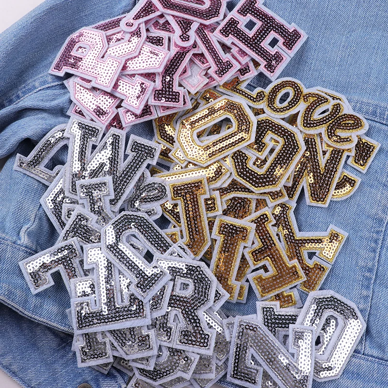 Nové 26ks/lot módne flitre az flitry anglický list vyšíva