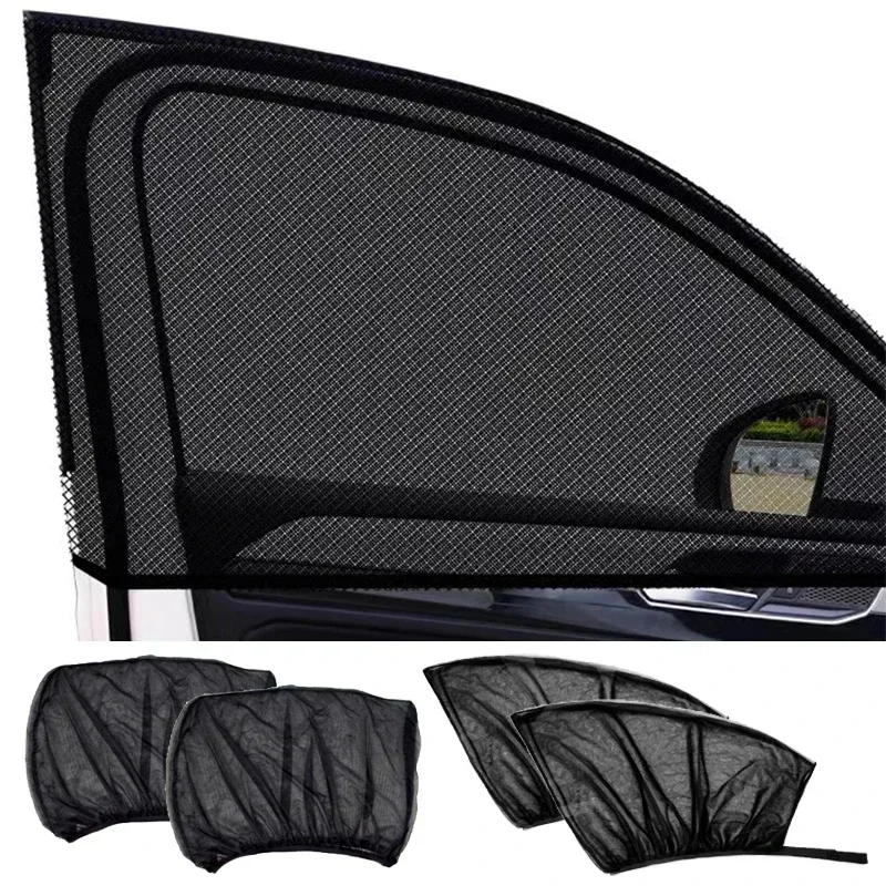 Nové 2ks auto slnečné tieňové príslušenstvo Automatické UV chránenie záclonového bočného okna Sunshade Sun Sun Sun Control Films