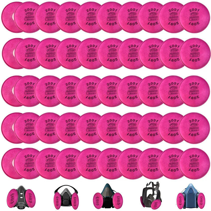 Nové 2PCS 2091/2097 bavlnené filtre vymeniteľné filtrovanie pre 6200/7502/6800 Dočasné masky Dočasy maľby maľba postrek