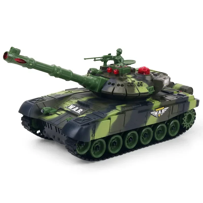 Nové 33 cm RC tanky 2.4g bojové bojové tanky s LED indikátormi života Realistické zvuky Diaľkové ovládanie Hračky pre deti pre deti