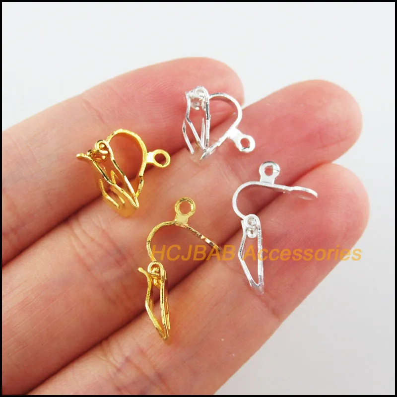 Nové 40 DIY ručne vyrábané náušnice šperkov Zistenia veľkoobchodných dielov 10x13 mm vysokokvalitný uší spona