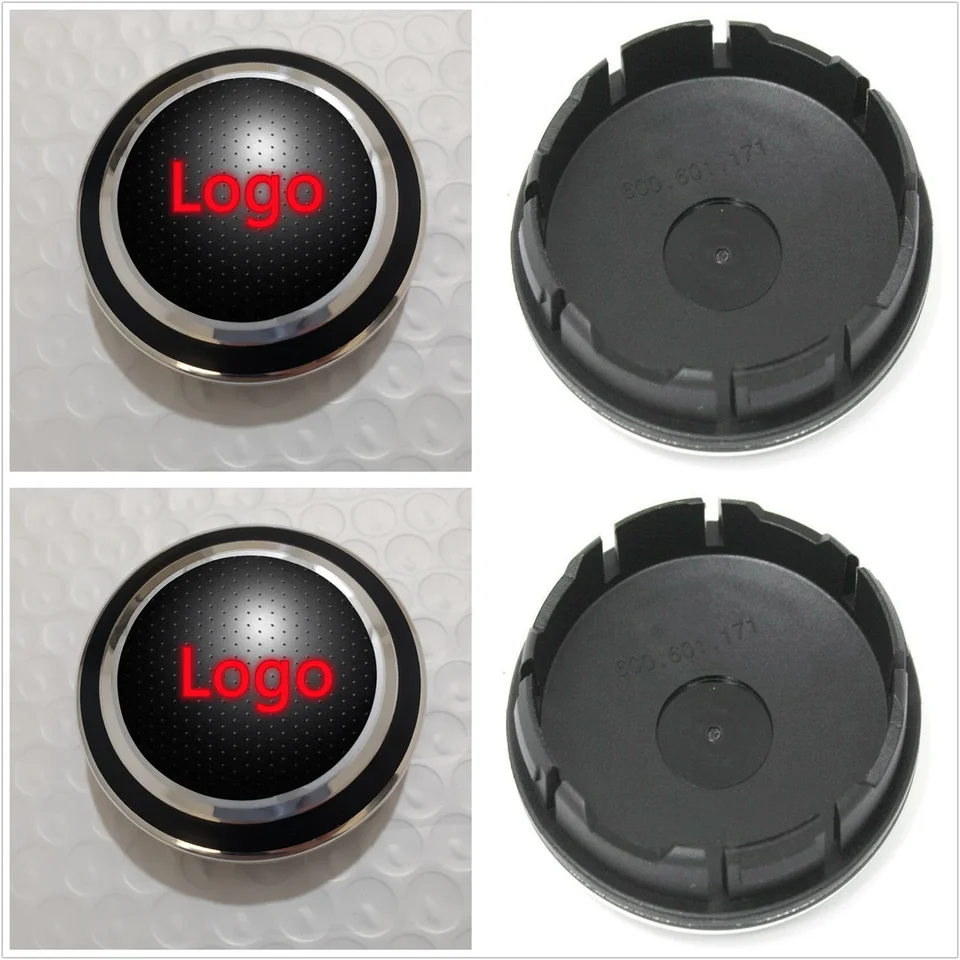 Nové 4ks 56 mm stredové uzávery kolies pre VW Golf 7 Polo 5 Polo 6 6C0601171