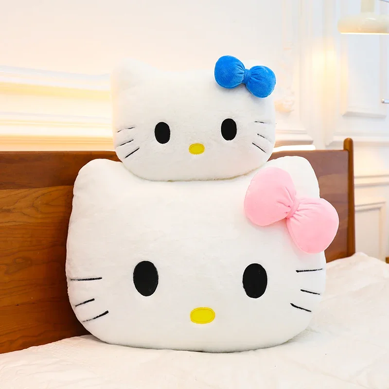 Nové 55 cm kawaii sanrio ahoj mačiatko veľké plyšové hračky Soft Cuddly vankúš späť vankúš na pohovku Dekoratívne vankúš objatie plyšy dievčenské darčeky