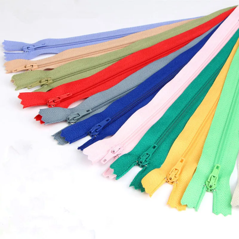 Nové 5ks 20*2,5 cm Nylon Coil Zippers pre šitie remesiel na mieru Nylon Zippers Hromad 33 farby