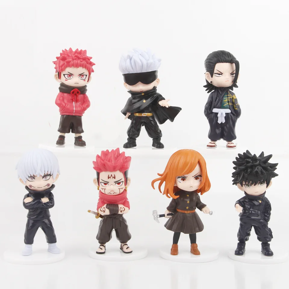 Nové 7ks/set anime jujutsu Kaisen znaky modelu modelky hračky 10cm