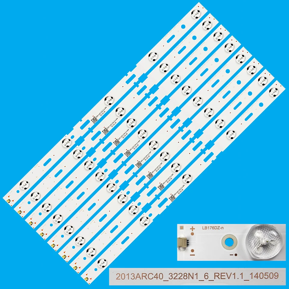 NOVÉ 8KS 428 mm LED podsvietenie 5LED pre Samsung 40 palcov 40-LB-M520 40VLE4421BF 2013Arc40 40VLE6520BL 40VLE6520BH 40VLE4520BF