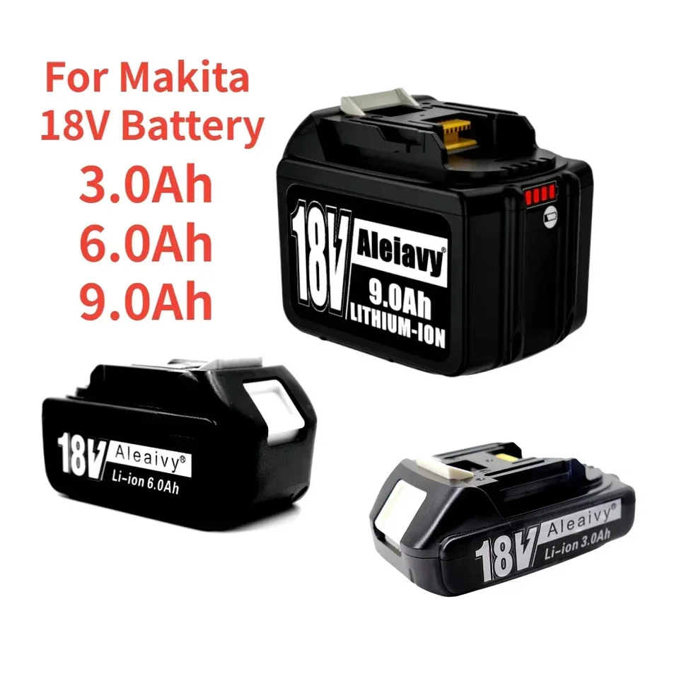 Nové 9,0AH/6,0AH/3,0AH pre batériu Makita 18V. BL1830 Nabíjateľná výmenná energia batérie pre MAKITA BL1815/BL1860/BL1840