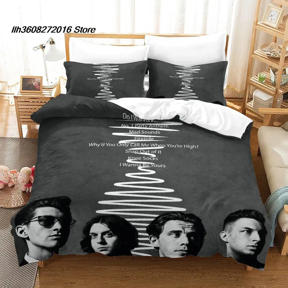 Nové arktické opice posteľná obliečka Set Single Twin Full Queen King Veľkosť postele sada Aldult Kid Spálňa Duvetcover Sets 3D Bed Set Set