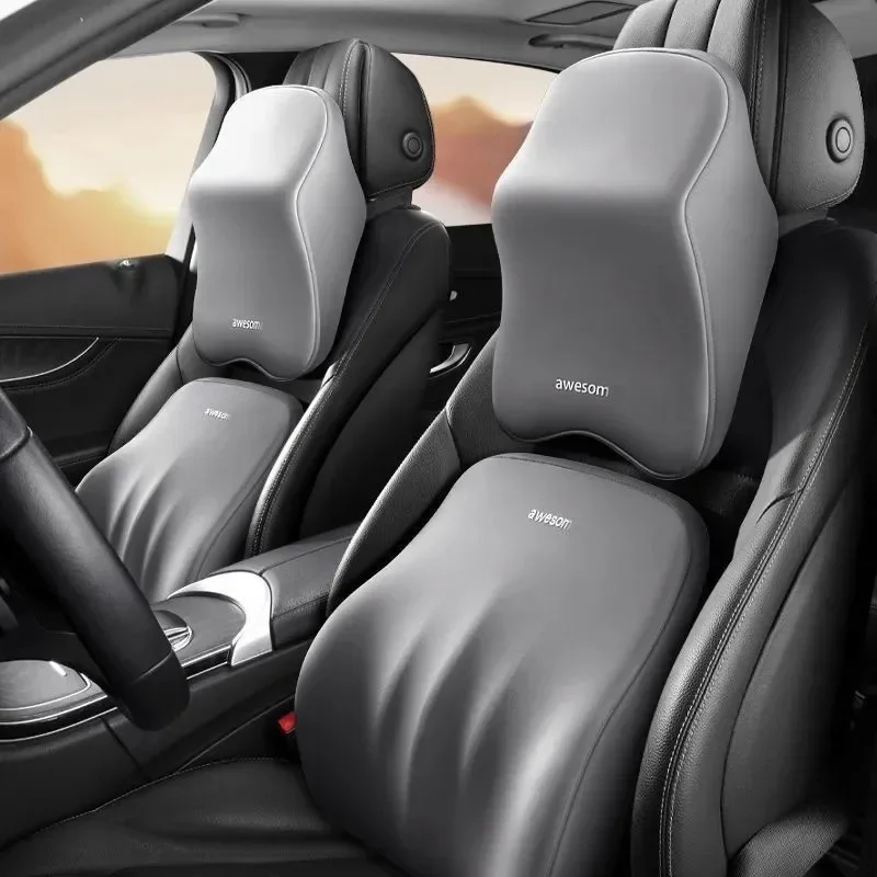 Nové auto bedrové zadné podpera hlavy vankúš na krk vankúš Pamäť pena bedrový vankúš mäkký krk vankúš